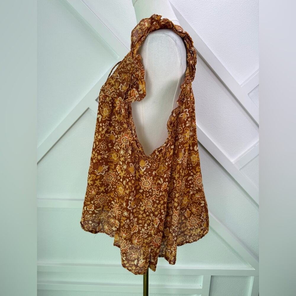 Evereve Sundry Sienna Floral Flutter Sleeve Swing Blouse Size 2 (Medium) - Picture 7 of 15